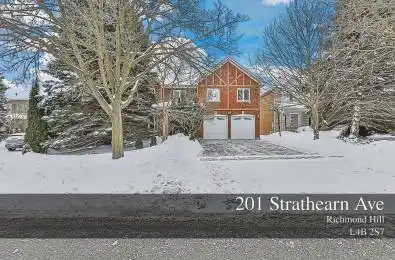 201 Strathearn Avenue Richmond Hill Ontario L4B 2S7